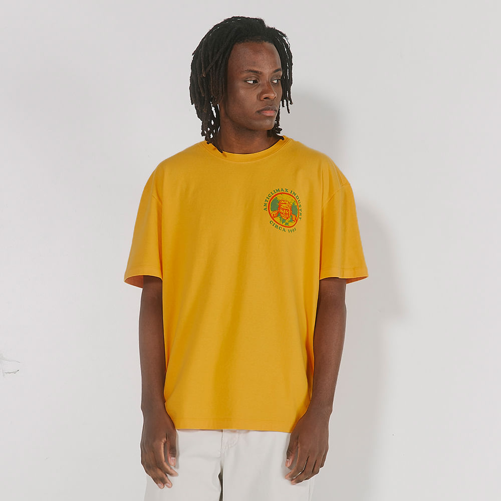 T-Shirt Wide Anticlimax Amarelo | Zee.Dog