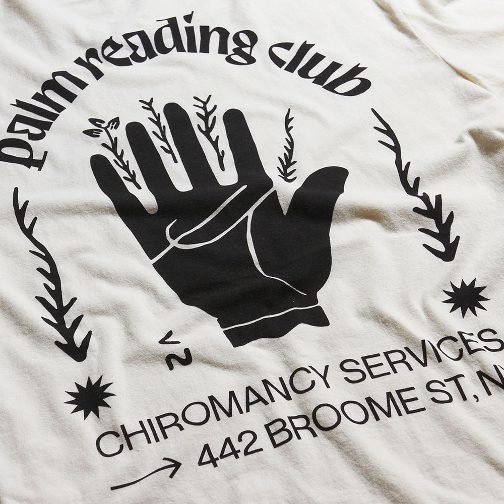 T-Shirt Palm Reading Branco | Zee.Dog Human