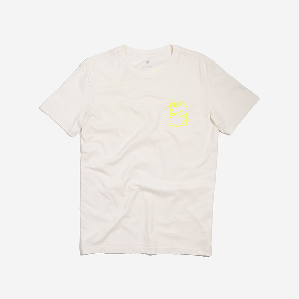 T-Shirt Bubble Type Branco | Zee.Dog