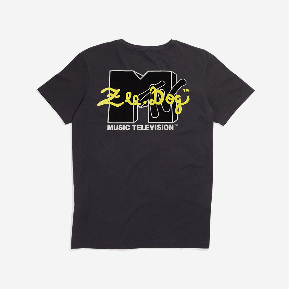 T-Shirt ZDH x MTV Preto | Zee.Dog